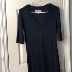 Blue knit Philosophy dress 3/4 sleeve